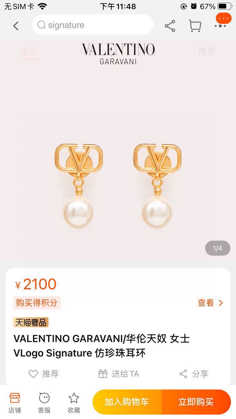 Valentino Earrings